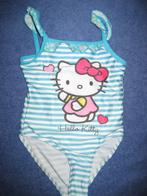 Hello Kitty badpak, 98, turkoise/wit gestreepd, Ophalen of Verzenden, Zo goed als nieuw, Meisje, Sport- of Zwemkleding