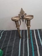 muurkandelaar voor 2 stompkaarsen zie beschrijving, Antiek en Kunst, Ophalen, Overige materialen