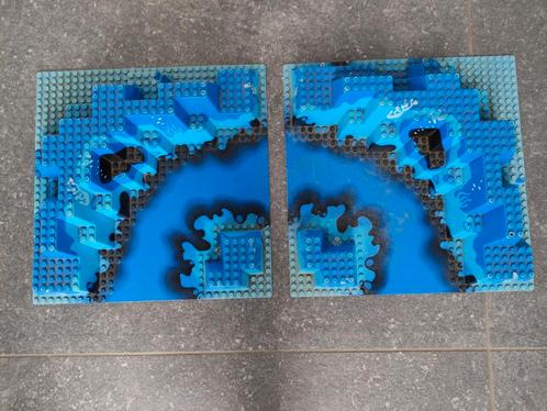 2 Lego rivier reliëf 3d platen 32x32 6024px1 set 6195, Kinderen en Baby's, Speelgoed | Duplo en Lego, Gebruikt, Ophalen of Verzenden