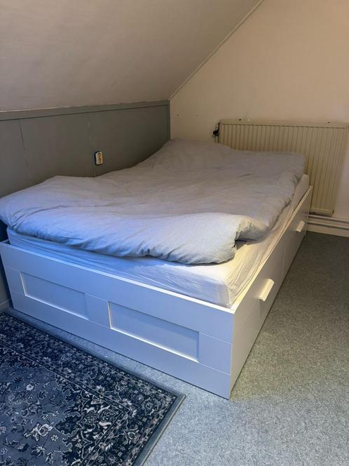 Bed Brimnes Ikea 1.40 x 2.00, Huis en Inrichting, Slaapkamer | Complete slaapkamers, Gebruikt, Tweepersoons, Ophalen