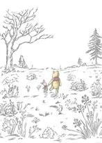 Winnie the Pooh behang Walk, Baby Kinderkamer fotobehang Poe, Verzenden, Nieuw, Wanddecoratie