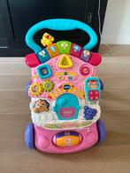 Vtech loopwagen (roze), Kinderen en Baby's, Speelgoed | Vtech, Ophalen, Zo goed als nieuw, 6 maanden tot 2 jaar