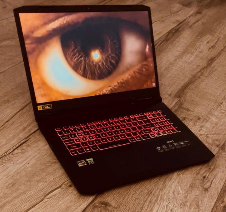 Gaming Laptop Nitro 5 17,3" - Ryzen - RTX 3060 - SSD - 144Hz, Computers en Software, Windows Laptops, Zo goed als nieuw, 17 inch of meer