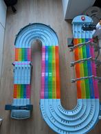 Hot Wheels Mario Cart regenboog racebaan + 5 auto's, Ophalen, Zo goed als nieuw, Handmatig, Hot Wheels