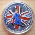 Groot-Brittannië, Britannia 2011 - 1 Oz. puur zilver, Postzegels en Munten, Munten | Europa | Niet-Euromunten, Zilver, Ophalen of Verzenden