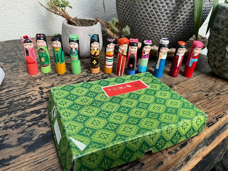 Indiase poppen Dasavatharam Hindoeistische Tamil Peg pop, Antiek en Kunst, Kunst | Niet-Westerse kunst, Ophalen of Verzenden