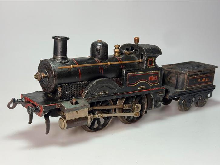 Luxe Bing spoor 1 stoomlok stoommachine, Antiek en Kunst, Antiek | Speelgoed, Ophalen of Verzenden