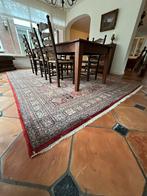 Teab Mooi vintage handgeknoopt wollen Perzisch vloerkleed, Ophalen, Gebruikt, Wit, 150 tot 200 cm