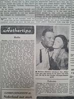 Marlene Dietrich feliciteert Nat King Cole (krant 1960), Verzamelen, Ophalen of Verzenden, 1960 tot 1980, Knipsel(s)