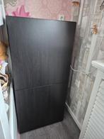 BESTÅ Kast met deuren, zwartbruin, Ophalen, Met deur(en), 100 tot 150 cm, Zo goed als nieuw
