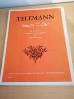 Bladmuziek gitaar Sonata C-Dur Telemann voor 4 gitaren, Muziek en Instrumenten, Bladmuziek, Gebruikt, Ophalen of Verzenden, Gitaar