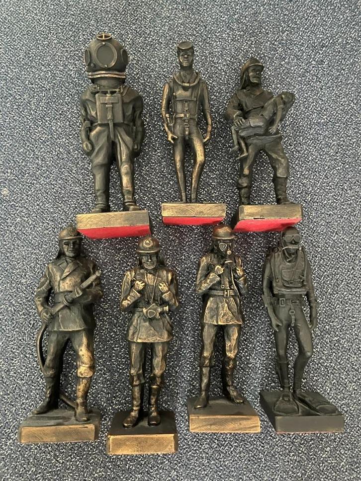 Bijzondere verzameling Brandweerbeeldjes (7 stuks), Verzamelen, Beelden en Beeldjes, Zo goed als nieuw, Mens, Ophalen