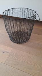 2 metalen opbergmanden, Ophalen, Overige materialen, Mand, Rond