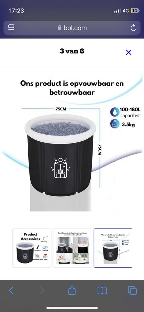 Fema IJsbad - Dompelbad met Dubbele Isolatie, Huis en Inrichting, Badkamer | Badkamermeubels, Nieuw, Overige typen, Minder dan 100 cm