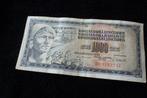 Banknote - Joegoslavie 1000 dinara 1981zf (bb 529, Postzegels en Munten, Ophalen of Verzenden, Joegoslavië, Los biljet