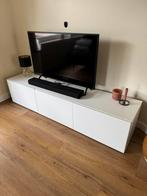 Tv meubel Besta 180 cm hoogglans wit, Ophalen of Verzenden