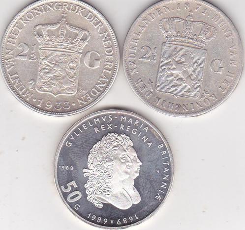 RIJKSDAALDER WILLEM III - WILHELMINA 1933 - 50 GULDEN MUNT, Postzegels en Munten, Munten | Nederland, 2½ gulden, Koningin Wilhelmina