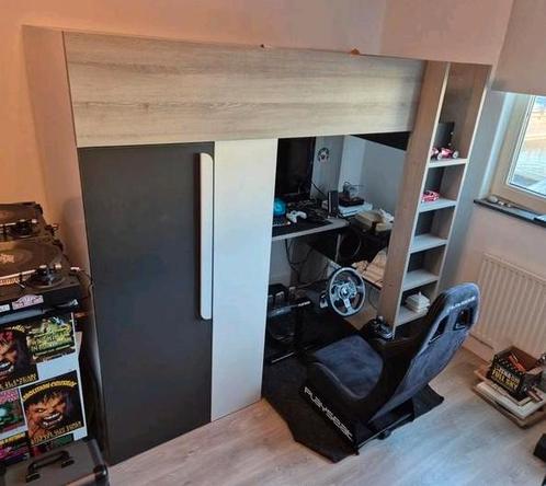 Trasman Studio hoogslaper, Huis en Inrichting, Slaapkamer | Stapelbedden en Hoogslapers, Gebruikt, Hoogslaper, 90 cm, 200 cm, Eenpersoons
