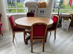 eettafel met stoelen, Ophalen, 100 tot 150 cm, 50 tot 100 cm, Zo goed als nieuw