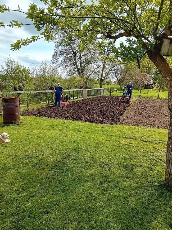 Spitten en frezen machinaal, Diensten en Vakmensen, Tuinmannen en Stratenmakers, Tuin- of Vijveraanleg, Tuinonderhoud of Snoeiwerk