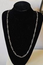 Zilveren ketting fantasie Schakels, 80 cm lang, Ophalen of Verzenden, Zilver