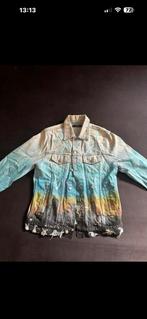 Amiri spijkerjas xl origineel handpanted, Kleding | Heren, Jassen | Winter, Ophalen, Blauw, Maat 56/58 (XL), Zo goed als nieuw