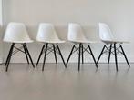 Vitra eames stoelen wit en daw zwart, Huis en Inrichting, Stoelen, Wit, Ophalen of Verzenden, Zo goed als nieuw, X