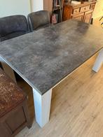 Mooie grijze eettafel voor 6 personen, Huis en Inrichting, Tafels | Eettafels, Ophalen, Gebruikt, 50 tot 100 cm, Vijf personen of meer
