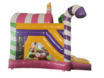 Springkussen Candyland huren op je feest  beschikbaar voor biedingen
