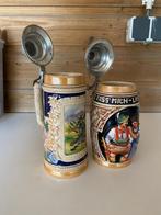 Duitse bierpullen keramisch tinnen deksel, Ophalen