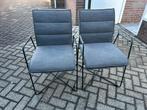 6 eetkamerstoelen, Huis en Inrichting, Stoelen, Ophalen, Gebruikt, Metaal, Grijs
