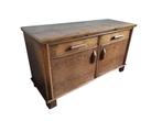 Fantastisch vintage modernist brutalist wandmeubel dressoir, Ophalen, Gebruikt
