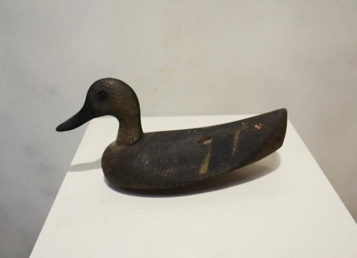 Oude houten lokeend, Antiek en Kunst, Curiosa en Brocante, Ophalen of Verzenden