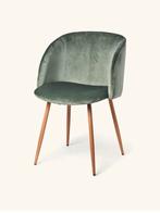 Eetkamerstoel stoel groen velours fluweel sostrene grene, Huis en Inrichting, Stoelen, Zo goed als nieuw, Eén, Stof, Ophalen