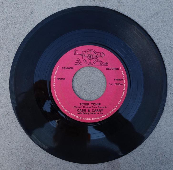cash & carry - tchip tchip, Cd's en Dvd's, Vinyl Singles, Gebruikt, Single, 7 inch, Ophalen of Verzenden