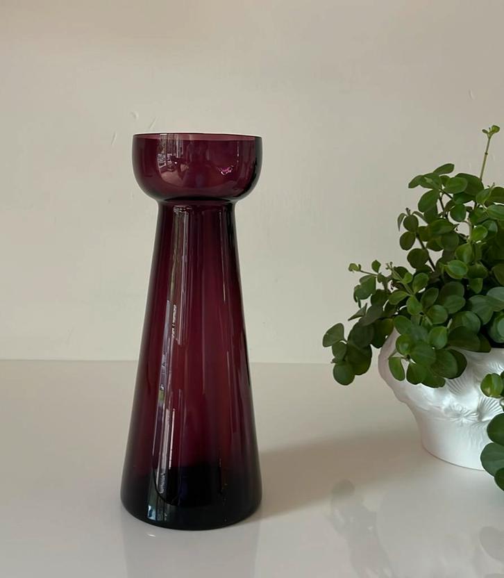 Hyacintvaas glas, Huis en Inrichting, Woonaccessoires | Vazen, Zo goed als nieuw, Overige kleuren, Minder dan 50 cm, Glas, Ophalen of Verzenden