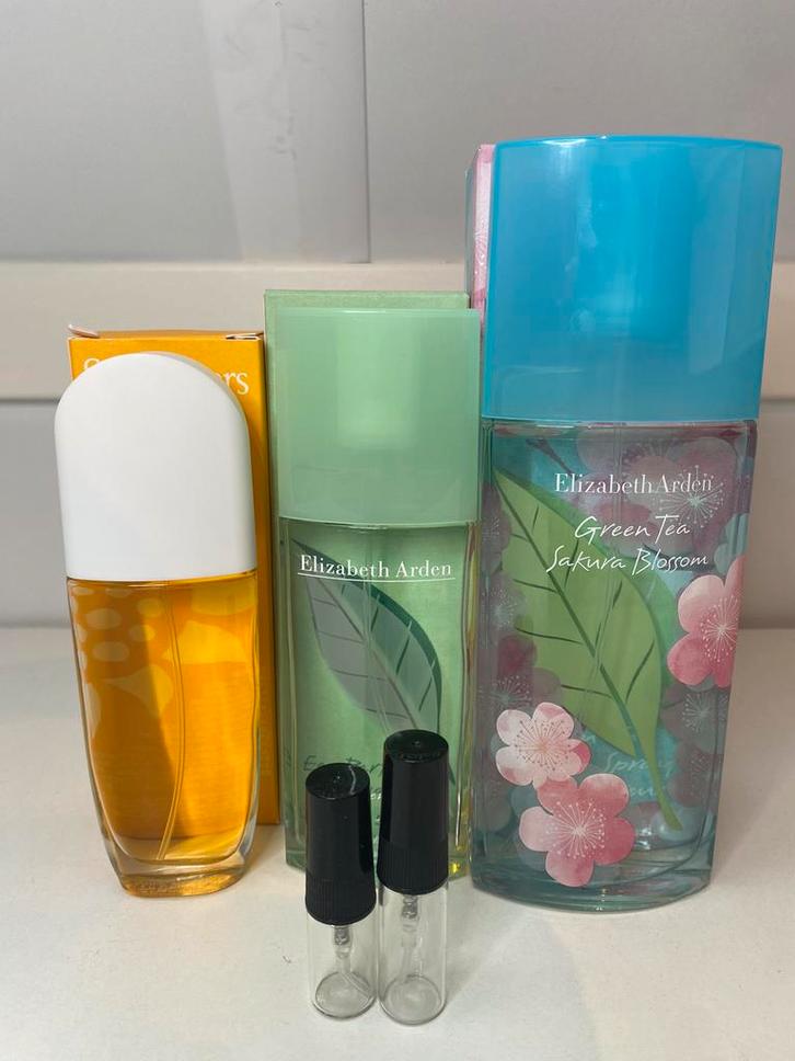 Elizabeth arden decant tester sample set, Sieraden, Tassen en Uiterlijk, Uiterlijk | Parfum, Nieuw, Ophalen of Verzenden