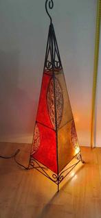 Mooi grote oude oosterse lamp,2 kleuren,98cm,henna,varkensbl, Minder dan 100 cm, Metaal, Oosters, Ophalen