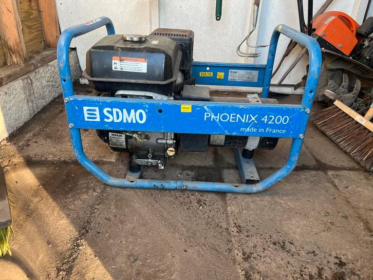 SDMO Phoenix 4200 Aggregaat, Doe-het-zelf en Verbouw, Compressors, Gebruikt, Minder dan 6 bar, Minder dan 25 liter, Minder dan 200 liter/min