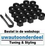 Wielmoerkapjes Zwart 17MM 20 Stuks Met Tweezer, Verzenden, Automotive Parts, A.parts@hotmail.nl, Trasmolenlaan 12 3447 GZ Woerden