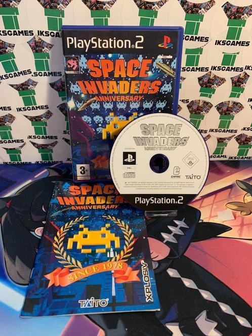 Space Invaders Anniversary - PS2 - Iksgames, Spelcomputers en Games, Games | Sony PlayStation 2, Zo goed als nieuw, Overige genres