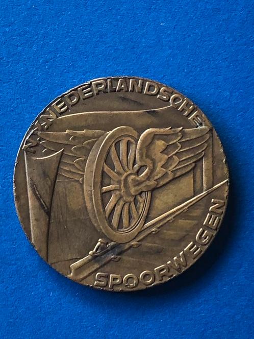 Penning staking Spoorwege1944 Brons 50 mm  3 mm, Postzegels en Munten, Penningen en Medailles, Brons, Ophalen of Verzenden