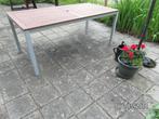 tuintafel, Ophalen, Zo goed als nieuw, Rechthoekig, Hout