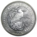 1 oz zilveren Kookaburra - 1990, Postzegels en Munten, Edelmetalen en Baren, Ophalen of Verzenden, Zilver