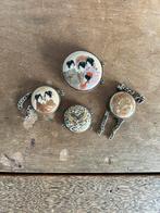 Antique hand geschilderde Japanse Riem schakels, Ophalen