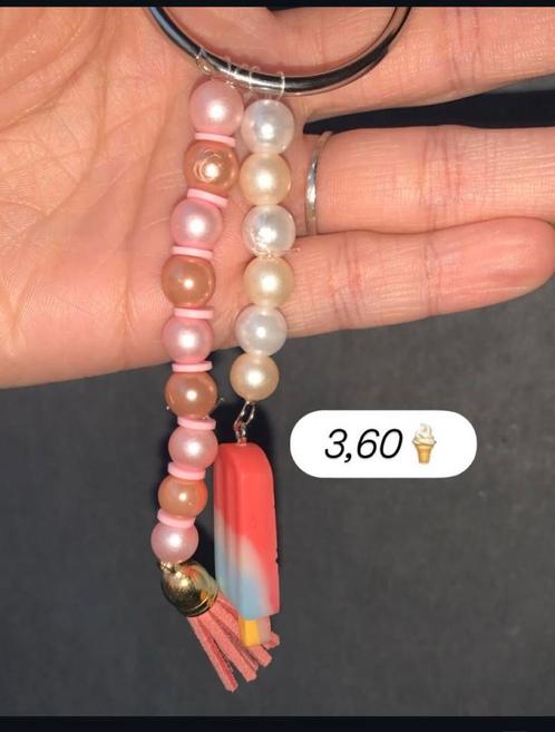 Sleutelhanger, Sieraden, Tassen en Uiterlijk, Kettingen, Zo goed als nieuw, Zilver, Ophalen of Verzenden