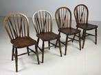 4x Windsor stoel Engels klassiek, Ophalen, Zo goed als nieuw, Bruin, Vijf, Zes of meer stoelen
