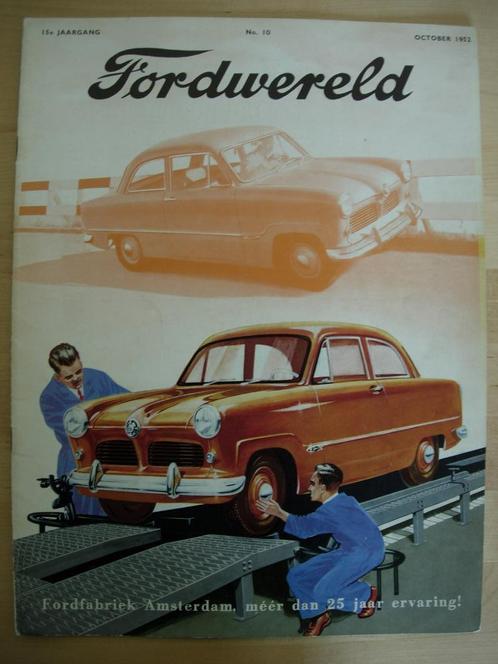 Ford Wereld Oktober 1952 – Fordwereld, Boeken, Auto's | Folders en Tijdschriften, Zo goed als nieuw, Ford, Ophalen