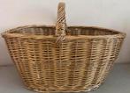 Rieten mand goud, Huis en Inrichting, Woonaccessoires | Schalen en Manden, Ophalen of Verzenden, Zo goed als nieuw, Ovaal, Riet