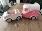 29 .. baby born auto met de paardetrailer, Kinderen en Baby's, Speelgoed | Poppen, Ophalen of Verzenden, Gebruikt, Babypop